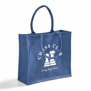 Customized Logo Large Burlap Jute Tote <b>Bags</b> <b>Medium</b> Size Eco-Friendly Shopping <b>Bags</b> with Rope Handle for Daily Use TJ889 - Product Image 6