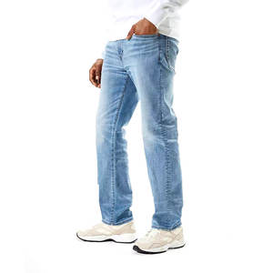 2025 fábrica de moda personalizada primavera otoño venta al por mayor pantalones vaqueros de los hombres pantalones vaqueros ajustados hombres pantalones de mezclilla Casuales - Product Image 5