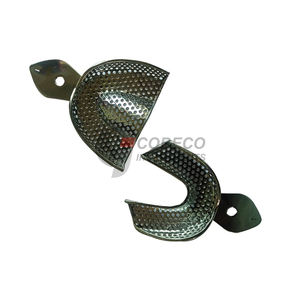 Low <b>Profile</b> Perforated Trays Slim Design Stainless <b>Steel</b> Autoclavable For Patients With Sensitive Gag Reflex Comfort Impressions - Product Image 1
