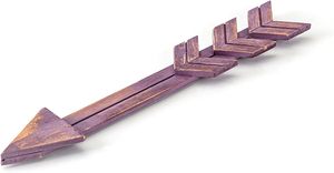 Arrow Decor Purple Wood Arrow Sign Wall-Decorativo Farmhouse Home Wall Hanging - Wall Decor 2 Pack - Product Image 2