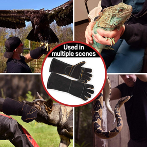 Gants de manipulation des animaux pour usage vétérinaire, gants de sécurité pour animaux à bras long pour la protection, manipulateur d'animaux professionnel - Product Image 2