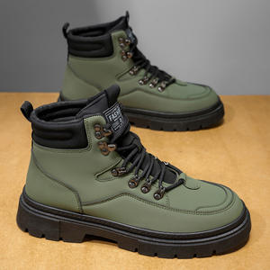 Chaussures de travail résistantes à l'usure pour chantier, imperméables, antidérapantes, chaussures de randonnée sportives confortables, mi-hautes pour hommes - Product Image 4