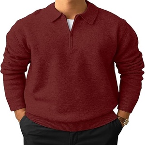 Pulls en laine pour mens-2025 Haute Qualité 100% Laine High Street Pull Respirant Vintage - Product Image 4