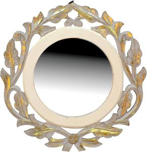 Espejo con marco de Metal pequeño de diseño real dorado con soporte de mesa y escritorio para mujer maquillaje Hogar y tocador recién llegado disponible - Product Image 4