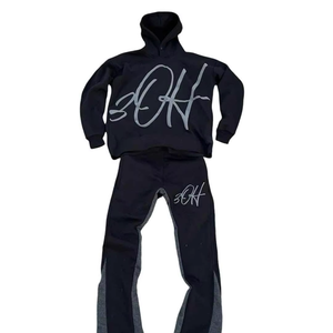 Trajes Deportivos Casuales de Invierno para Hombre, de Primera Calidad, Más Vendidos, Ecológicos, 100% Algodón, Color Sólido, Transpirables, Cómodos y de Secado Rápido - Product Image 5