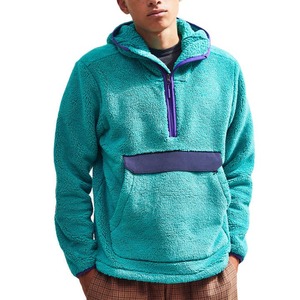 Factory Wholesale Customizable Shepra Fleece Hoodies <b>Men</b> Loose Fit Blank Pullover Zipper Casual Hooded Shepra - Product Image 1