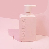 Flacon pompe cosmétique en plastique HDPE de haute qualité vide rose de 350 ml 970 ml pour lotion/shampooing/nettoyant pour les mains