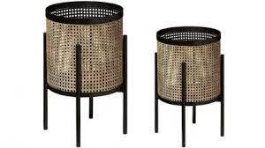 Handmade Planters Customized Design & Size Decorative Planters Rattan Net Planters Flower <b>Pots</b> with Stand - Product Image 3
