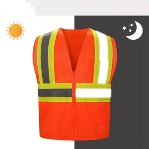 Gilet de sécurité de construction de travail de haute qualité dernière conception avec un matériau réfléchissant haute visibilité en gros - Product Image 3