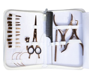 Premium Quality New <b>Set</b> of <b>Hair</b> Extension Tools Full Kit Micro Beads Removal pliers Scissor with <b>Hair</b> Pulling Hook Tool by LCI - Product Image 5