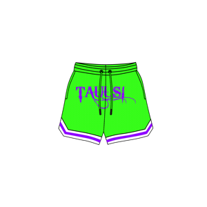 High Street Custom Logo Double Layer Mid Waist Gym Mesh <b>Shorts</b> Fashionable Powerlifting Sports Solid Pattern <b>Knee</b> <b>Length</b> Plain - Product Image 5