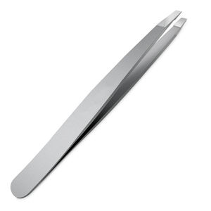 Tamaño de forma personalizado Punta inclinada hecha a mano Buena venta Calidad Premium Extra Hair Remover Use Pinzas para cejas - Product Image 1