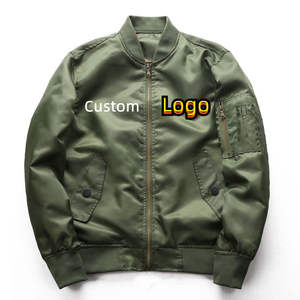 100% Polyester vol chaud hiver hommes veste couleur noire veste Bomber vestes haute qualité en gros mode décontracté OEM Logo - Product Image 5