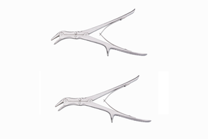 Pinzas Rongeur de Acero de Doble Acción con Ángulo Lateral de 22.9 cm (9 Pulgadas), Juego de Instrumentos Quirúrgicos de 3 mm y 6 mm - Product Image 5