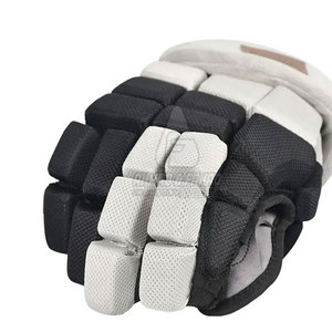 Gants de hockey sur glace en cuir de haute qualité à marque privée, logo personnalisé, fermeture auto-agrippante antidérapante, design léger à doigts complets - Le meilleur - Product Image 2