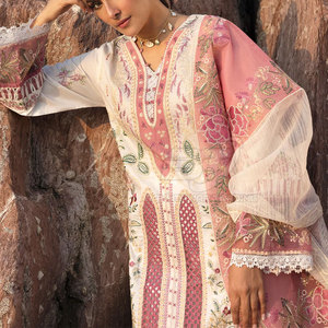 Costume de luxe pour femmes brodé à la main, ensemble de 3 pièces, costume de designer, broderie lourde élite pour femmes, tenue de soirée haut de gamme - Product Image 2