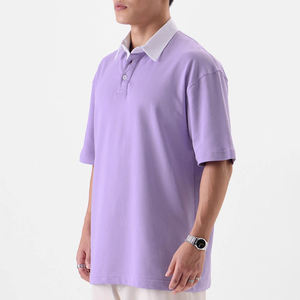 Polo homme de couleur unie pour adulte grande taille polo homme respirant été polos - Product Image 3