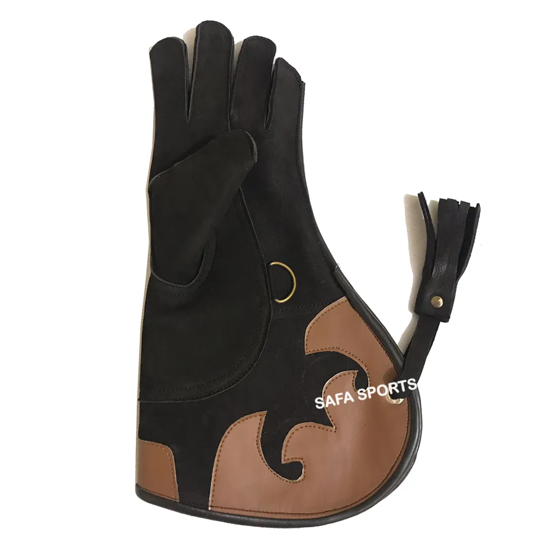OEM Falconry-gant en cuir de vachette de 33cm de long, personnalisé, haute qualité