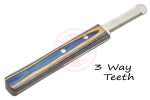 Cuchillos Peladores con Mango de Madera de Agarre Cómodo y Dientes de Acero Inoxidable, Peines Peladores de Primera Calidad, 1 Pieza - Product Image 5