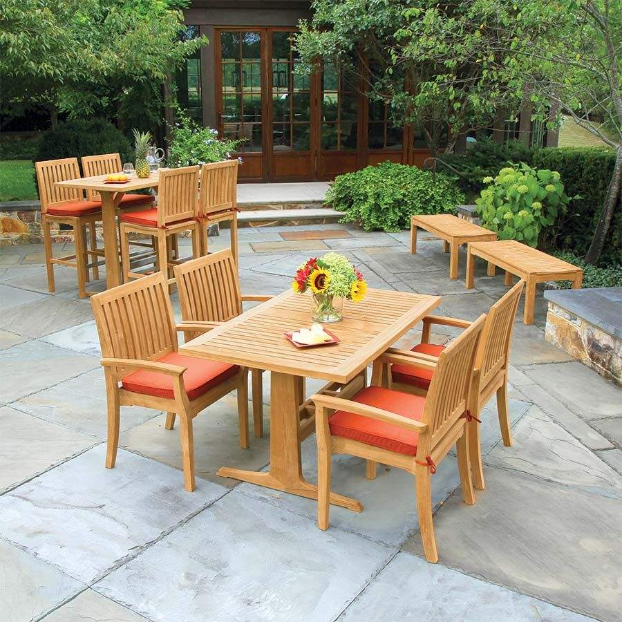 เก้าอี้ไม้สักลายธรรมชาติพร้อมเบาะ-ขัดเรียบ