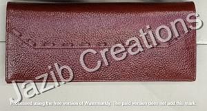 Tiding Custom Unisex Long Biker Wallet European Tan Cow Buffalo Real Leather con cierre de botón Forro de poliéster - Product Image 3