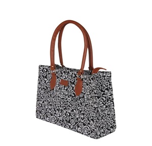 Tissu jacquard tissé double face de luxe, teint en fil, poids lourd, poly coton, noir et blanc, tricoté en chaîne, respirant, pour garçons et filles - Product Image 1