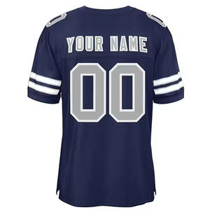 Camiseta de manga corta lista para enviar para hombre Uniforme de camiseta de fútbol americano personalizable del fabricante - Product Image 6