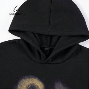 LEECHENG Sweat à capuche pour homme Premium Artistic Abstract Print Sweatshirt Soulmates Strangers Graphic Streetwear Fashion Hooded Collar - Product Image 6