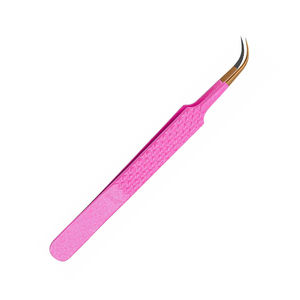 Pinces à cils professionnelles Kaamir Instruments en acier inoxydable lisses anti-magnétiques 10MM pour extensions de cils artificiels - Product Image 4