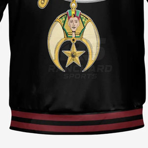 Chaqueta Masónica Personalizada de Alta Calidad con Símbolo Masónico, Chaqueta Universitaria Masónica Personalizada - Product Image 6