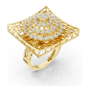 แหวนเพชรแล็บโกรว์ 0.812 กะรัต สำหรับสุภาพสตรี ความใส VVS-VS สี EF ทอง 18KT, 14KT, 10KT และเงิน 925  ทองชมพู, ทองเหลือง, ทองขาว - Product Image 1