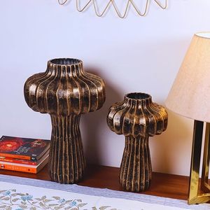 Modern <b>Vintage</b> Portobello Iron <b>Vase</b> for Home Office or Living Room Decor - Product Image 2