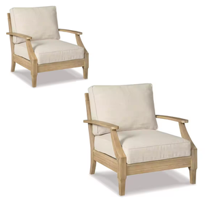 ไม้สักแข็งเฟอร์นิเจอร์กลางแจ้งเบาะรองนั่งสบายสวนโซฟาสำหรับโรงแรมวิลล่าคลังสินค้าห้องนั่งเล่นสำหรับลานภายในห้องนอน - Product Image 3