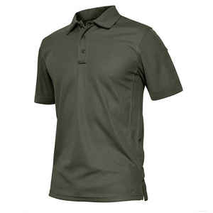2025 nouveau Style hommes à manches courtes Polo décontracté Jersey T-Shirt avec motif solide 240 grammes tissu poids Collection d'été - Product Image 3