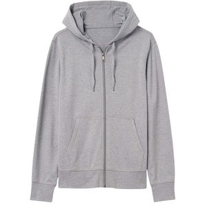 Men's Thickened Fleece Hooded <b>Cardigan</b> Sweater Warm Trendy Winter Outerwear Polyester Fiber <b>Long</b> Sleeve Zipper Closure Casual - Product Image 2