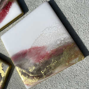 จานรองแก้วอีพ็อกซี่ทำมือพร้อมโลโก้กำหนดได้เองจากโรงงานอินเดียสำหรับเสื่อและแผ่นรองจาน - Product Image 6