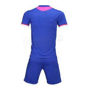 Conjunto de ropa de fútbol juvenil personalizable, uniformes de fútbol de poliéster en blanco directo de fábrica, camisetas juveniles personalizadas al por mayor - Product Image 2