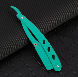 Maquinilla de afeitar recta plegable ANAAIF al por mayor, herramienta de barbero de acero inoxidable de alta calidad para depilación corporal personalizable - Product Image 6