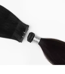 Cabello virgen humano Remy de alta calidad, cabello crudo del sur de la India, hueso a granel recto, trama dibujada doble, aspecto Natural, gran stock - Product Image 1