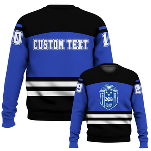 Sweat-shirt à col rond brodé Zeta Phi Beta Sorority Greek pour femmes, vêtements bleus 1920 - Product Image 6