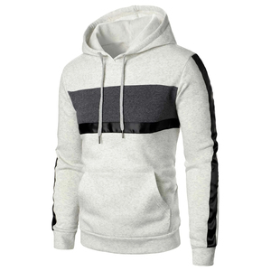 เสื้อฮู้ดสำหรับผู้ชายผ้าฟลีซหนาแบบผูกเชือกคิงการูแบบกำหนดเอง - Product Image 3