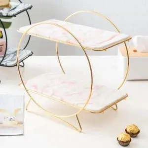 Mehr schicht iger Kuchenst änder Candy Dessert Tisch lagerung Continental Cake Display Tray Kuchen Tablett Nachmittags tee Snack Rack Großhandel