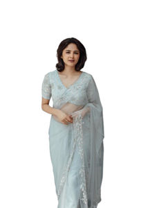 ตาข่ายผ้าไหมส่าหรีแบบนุ่มสำหรับงานแต่งงานและงานปาร์ตี้จากผู้ผลิตในอินเดีย - Product Image 1