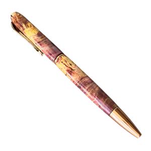 Citrine Collection Stylo à bille fait main Conception de torsion en bois stabilisé unique Matériaux de première qualité pour un usage promotionnel - Product Image 5