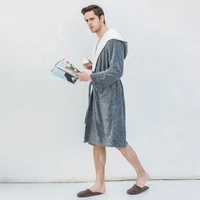 Acheter Robe de Spa Professionnelle Unisexe en Velours de Coton pour Couples Peignoir en Velours pour Hommes Peignoir Respirant Service OEM Vêtements de Nuit