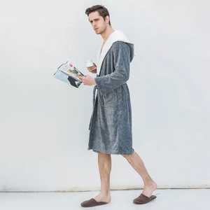 Buy Professional Unisex Cotton Velour <b>Spa</b> Gown for Couples Velvet Bathrobe Men's Breathable Bathrobe OEM Service Sleepwear - Product Image 3