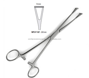 Pinzas Hemostáticas Duval Locking Kelly, Manuales, de Acero Inoxidable, para Agarrar Tejidos Quirúrgicos, con Mandíbula Atraumática, 200 mm, Kit de Cirugía General - Product Image 3