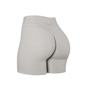 Breathable Quick Dry High Elastic Sports Shorts <b>Low</b> <b>Waist</b> Short Gym Fitness <b>Leggings</b> Seamless Yoga Shorts Women - Product Image 4