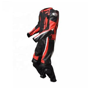 Traje de carreras de cuero genuino a prueba de viento de alta calidad para ropa protectora de invierno de carreras de automóviles y motocicletas - Product Image 4