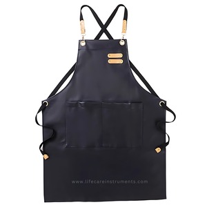 ผ้าคลุมตัดผมชายหนังแท้ 100% คุณภาพดีที่สุด บริการ OEM/ODM สวมใส่สบาย รับผลิตแบรนด์ตามสั่ง - Product Image 4